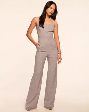 Cyprus Rhinestone Embellished Halter Jumpsuit