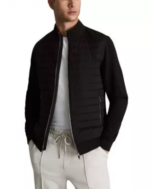 Flintoff Interlock Zip Front Quilted Jacket