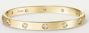 Love Bracelet, 10 Diamants