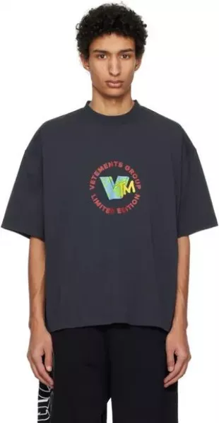 Navy Blue MTV Logo T Shirt