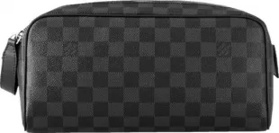 Graphite Damier Toiletry Bag