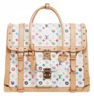 x Murakami White Multicolor Eye Dare You Overnight Bag