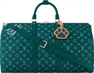 Green Heritage Monogram Keepall 50 Bag