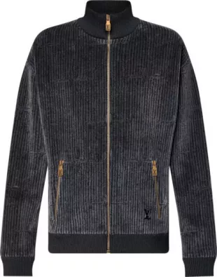 x Park Seo Bo Grey Corduroy Track Jacket