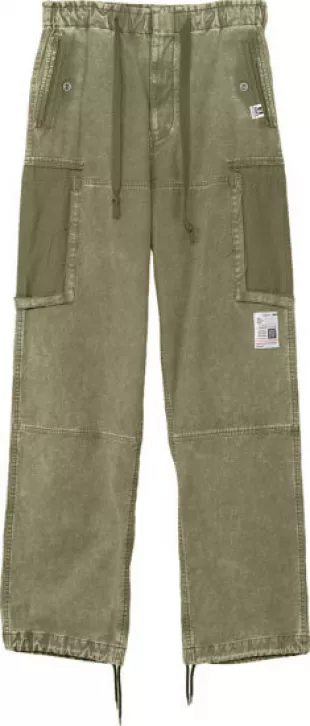Olive Green Baggy Cargo Pants