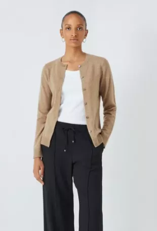 Cashmere Crew Neck Cardigan