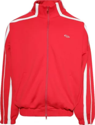 Red V Oval Logo Track Jacket