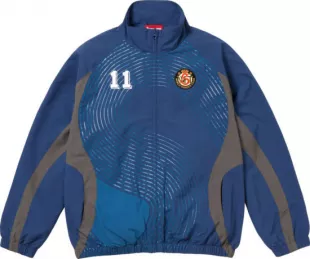 Navy Blue S Logo Track Jacket