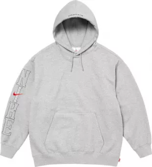 x Nike Grey Side Logo Hoodie