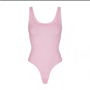 Essential Bodysuit Scoop Neck Bodysuit Light Pink
