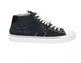 Black Mid-Top 'Evolution' Sneakers