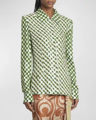 Carsies Embellished Button-Front Shirt