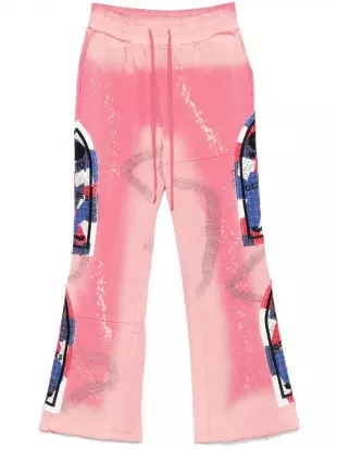 Pink & RWB Stained Glass Patches Sweatpants