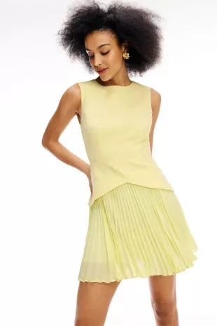 Haddy Pleated Mini Dress
