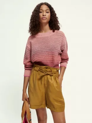 Degrade Multi-Color Pullover-Pink Punch Melange