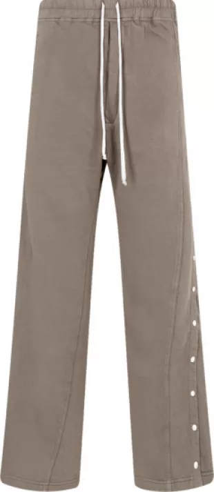 Dust Grey Side Snap Pusher Sweatpants