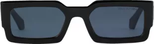Black Rectangular LV Clash Sunglasses