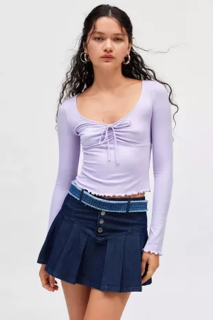 Quinn Ribbed Long Sleeve Top