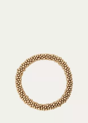 Irina 14k Gold Mirrored Bead Bracelet