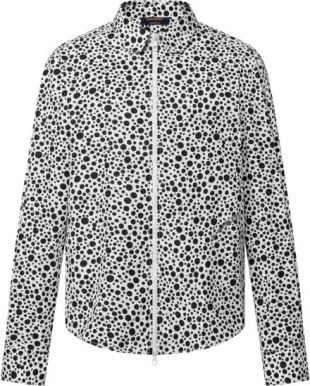 x YK White Dots Zip Shirt