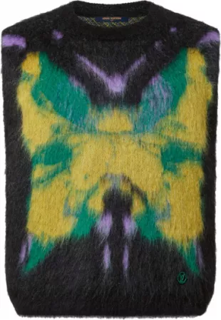 Multicolor Butterfly Sweater Vest