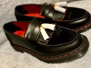 Adrian Year Of the Dragon Hair-On Tassel Loafers
