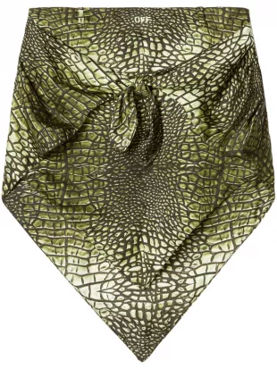 Croco Bandana Skirt