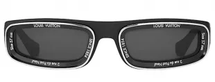 Black Narrow LV Super Vision Sunglasses