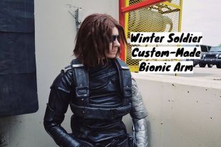 The Winter Soldier: Screen Accurate Bionic Arm (3 pieces)—Custom fit, Made to Order— For Costumes/Cosplay from Captain America― Adult Sizing