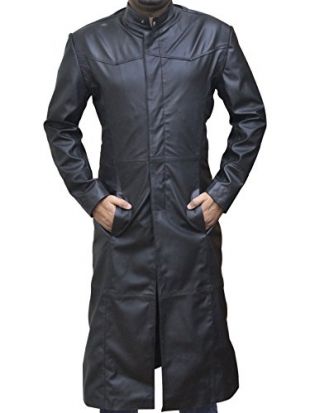 SALTONI - SALTONI Matrix Keanu Reeves Leather Trench Long Coat - New ...