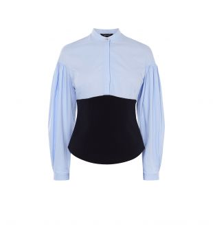 Chemise façon corset à manches ballon