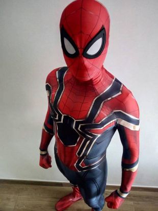 Replica costume Spider-Man '' Iron Spider-Man by infinity War '' , printed on Lycra with 3d effect