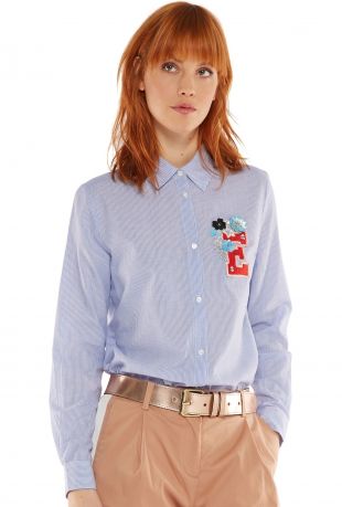 chemise à broderie