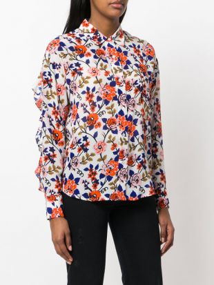 chemise à fleurs