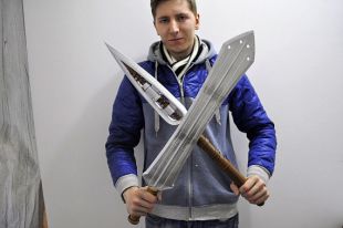 Killmonger Black Panther Sword And Spear Cosplay -Black Panther movie Replicas-Killmonger Sword Spear original design-Easter Gift