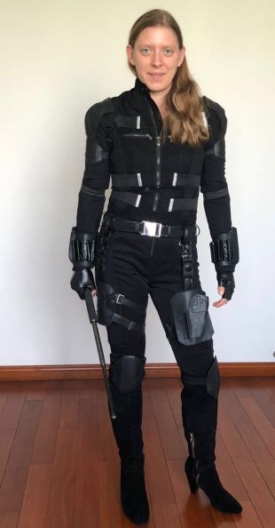 The costume of Black Widow (Scarlett Johansson) in Avengers : Infinity War  | Spotern