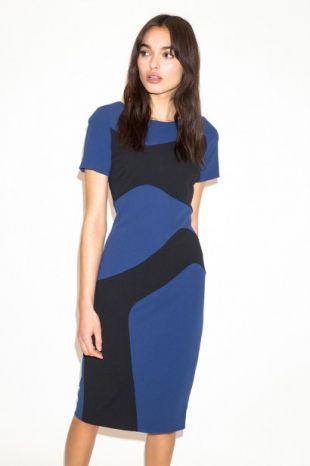 Robe fourreau graphique