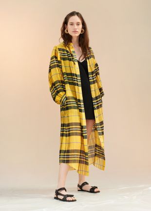 chemise soie et tartan