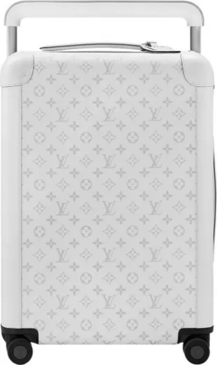 White Monogram Horizon 55 Suitcase