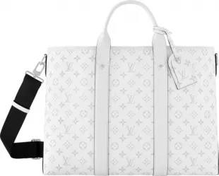 White Monogram Weekend Tote