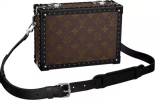 Brown Monogram Hard Clutch Box