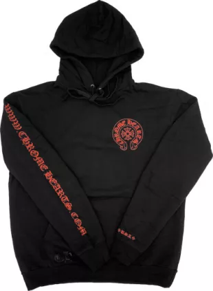 パーカー・フーディ Chrome Hearts Web Exclusive Horse Shoe Hoodie Black Red Chrome Hearts Online Exclusive Horse Shoe Hoodie - Rover Jackets