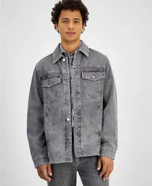 Regular-Fit Denim Shirt Jacket