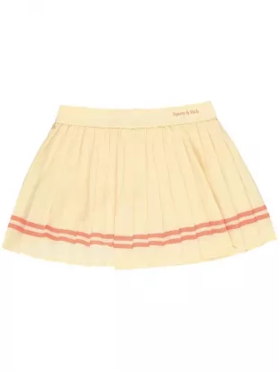 Sporty & Rich - Yellow Pleated Mini Skirt