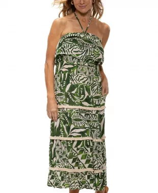 Robe Couverture De Plage Dotti Smockée Taille M - Noir Avec Métallique, Neuve Avec étiquettes