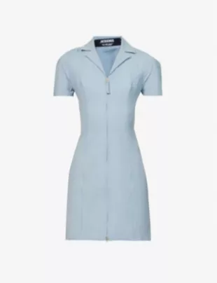 La Robe Tangelo Stretch-wool Midi Dress