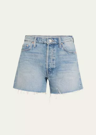The Skipper Short N Long Fray Denim Shorts