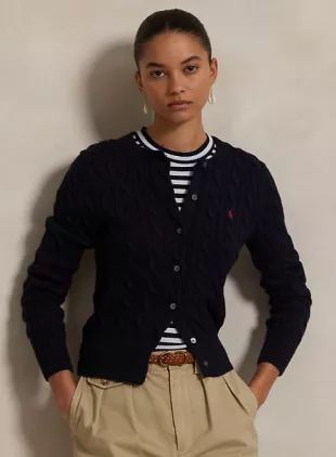 Polo Ralph Lauren CABLE KNIT COTTON SWEATER - Maglione - new camel