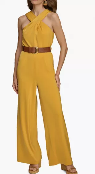 Criss Cross Halter Jumpsuit