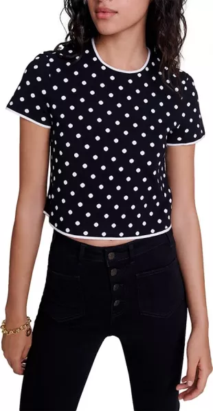 Acne Studios - Long Sleeve Estrelle Vcarpet Print Mesh Top